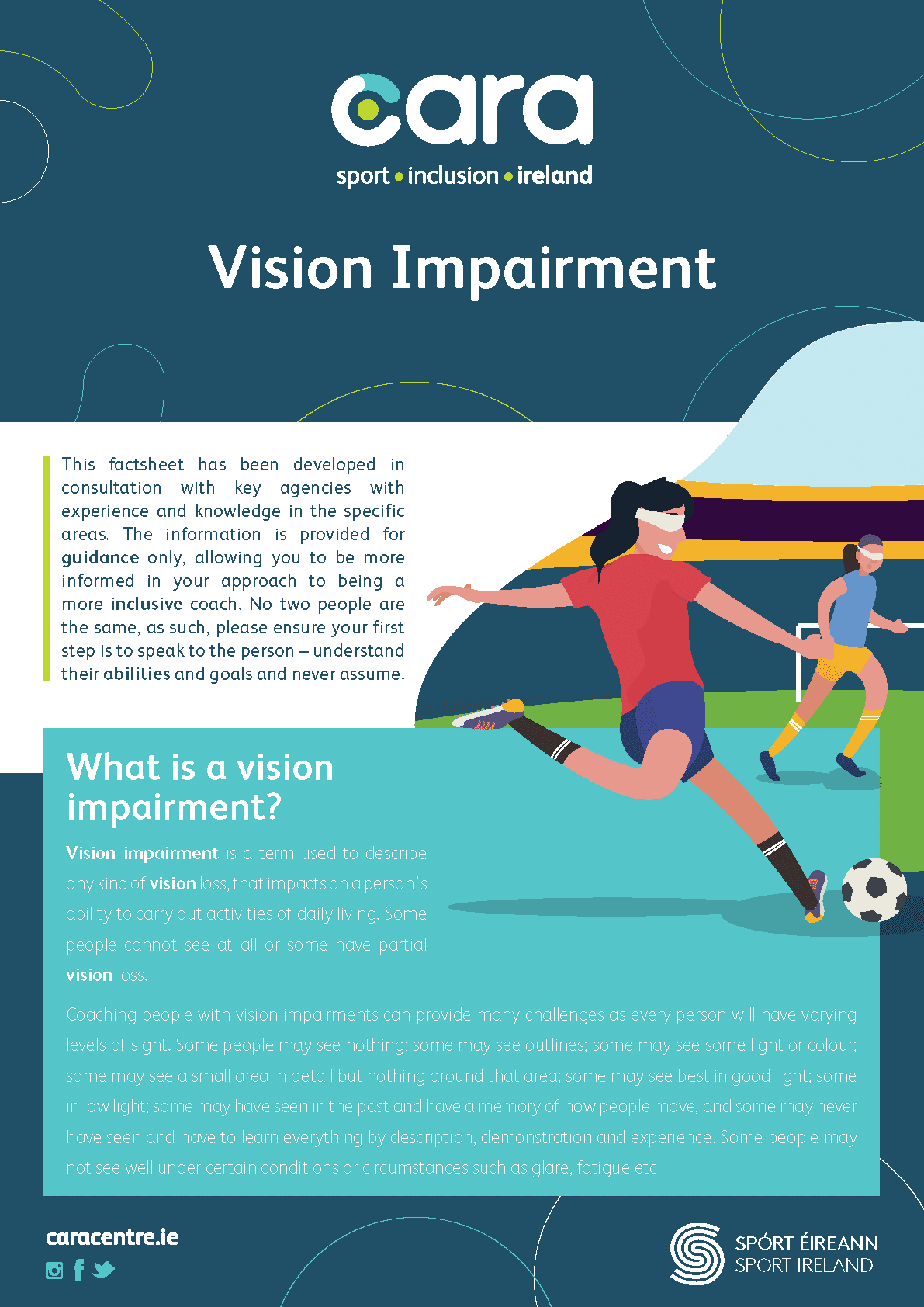 Vision Examples Disability Vision Impairment Fact Sheet Page 1 | Active Disability Ireland