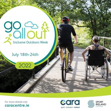 Go All Out poster with two people being active outdoors