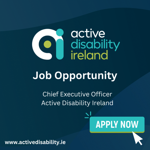 CEO Advert with Active Disability Logo
