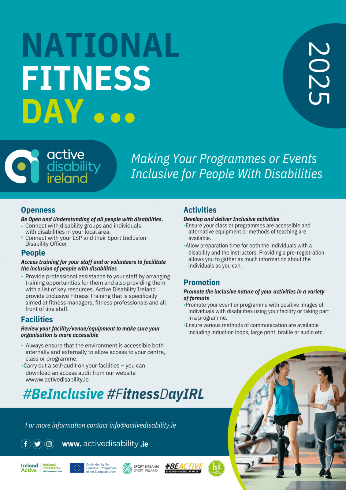 National Fitness Day – Disability Inclusion Guidance
