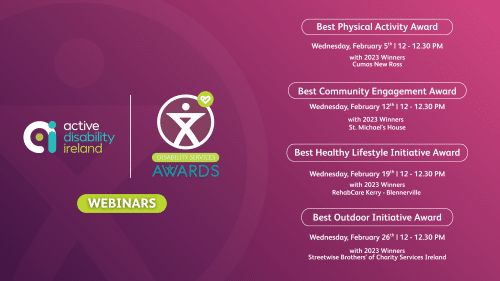 Active Disability Services Awards Webinars