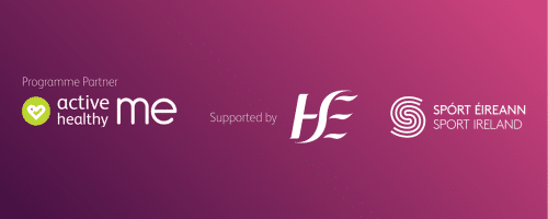 Active Healthy Me Programme, HSE and Sport Ireland logos
